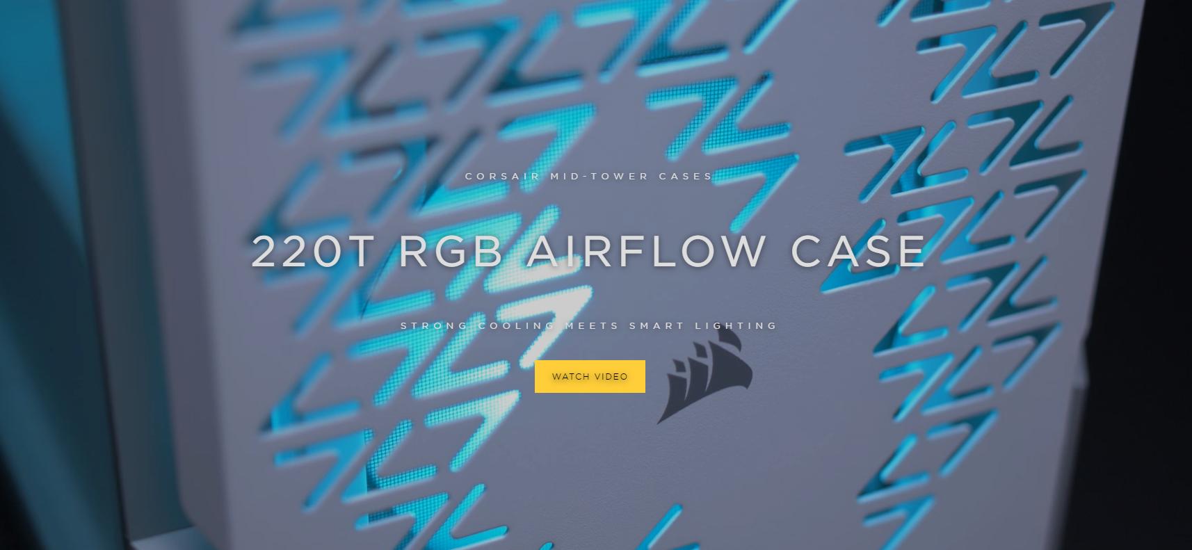 Case Corsair iCUE 220T RGB Airflow (Mid Tower/Màu Trắng) giới thiệu
